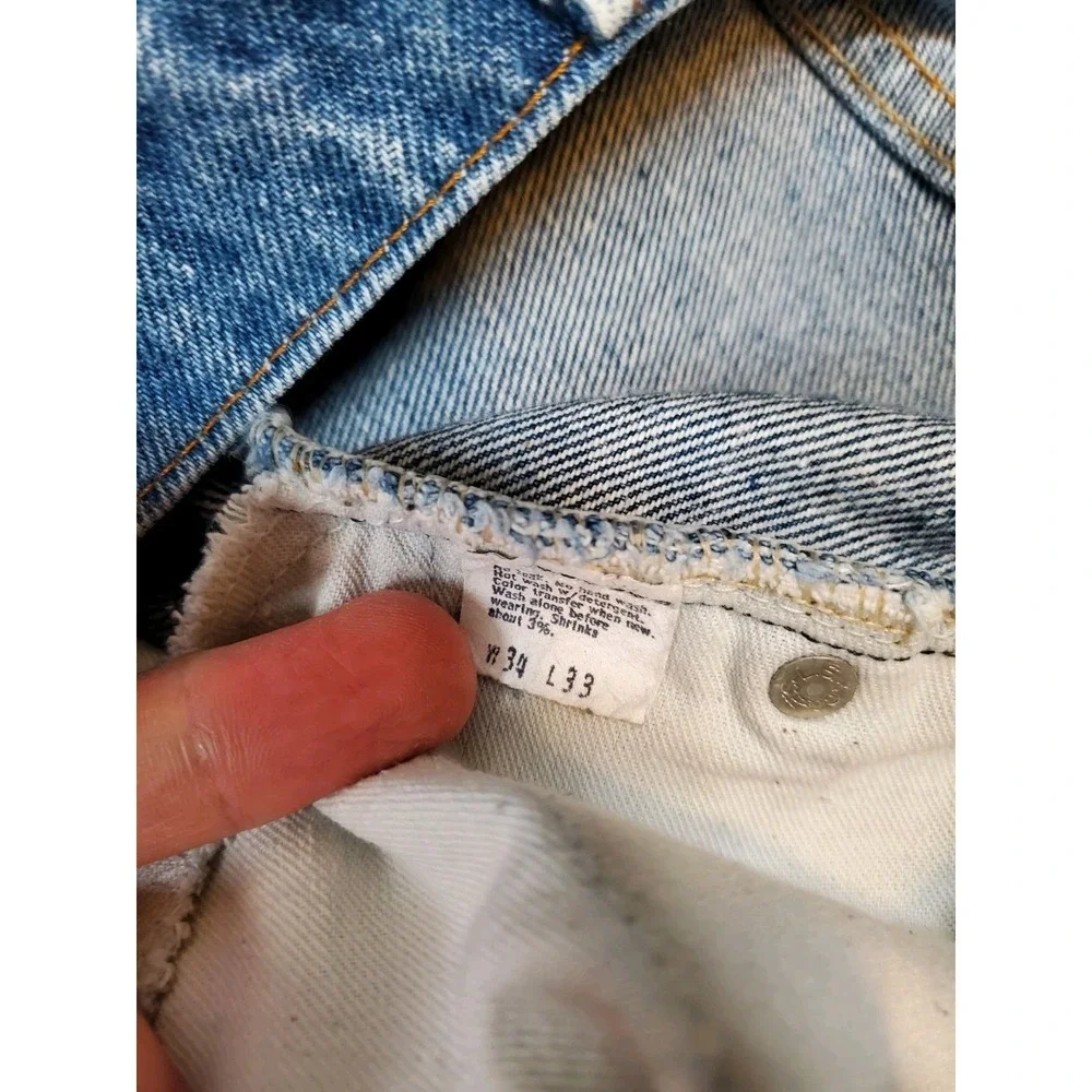 Vintage Levi's 517 Orange Tab Bootcut Jeans (Fits 33x29) 80s Rodeo Read